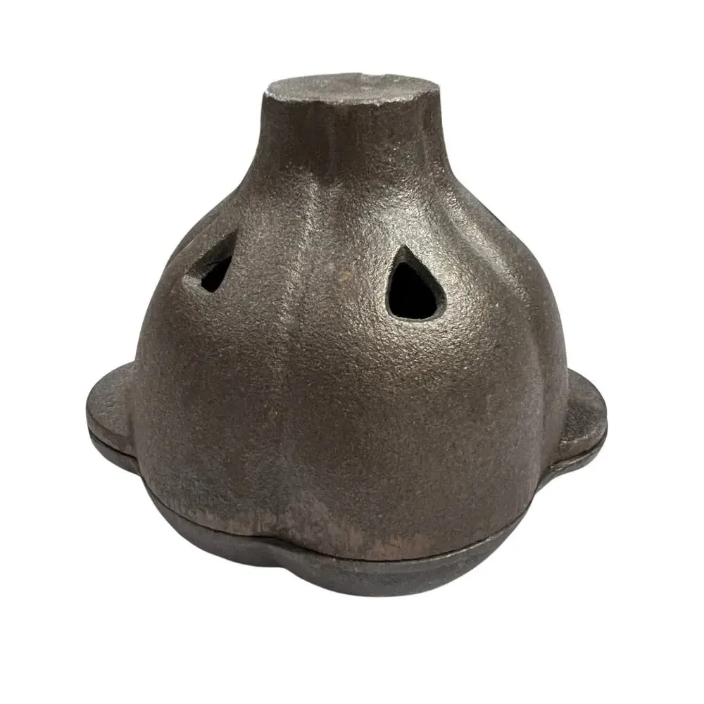 Cast Iron Garlic Roaster Base and Lid with Handle Heavy Duty Oven BBQ Grill